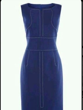 ⭐️ Karen Millen navy blue sheath dress - size 6